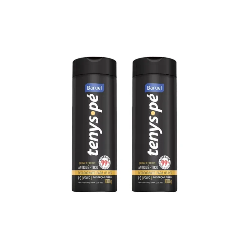 Talco Pes Tenys Pe Baruel Po 100g Sport Edition-Kit C/2un