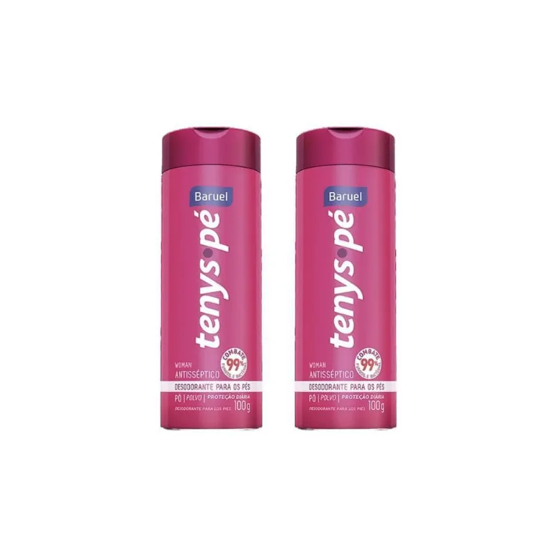 Talco Pes Tenys Pe Baruel Po 100G Woman-Kit C/2Un