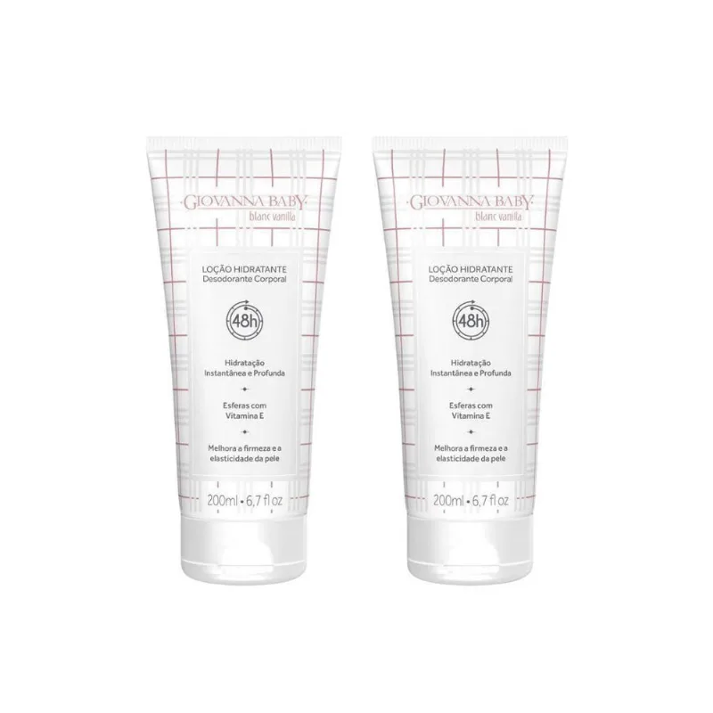 Hidratante Corporal Giovanna Baby 200Ml Vanilla - Kit 2Un