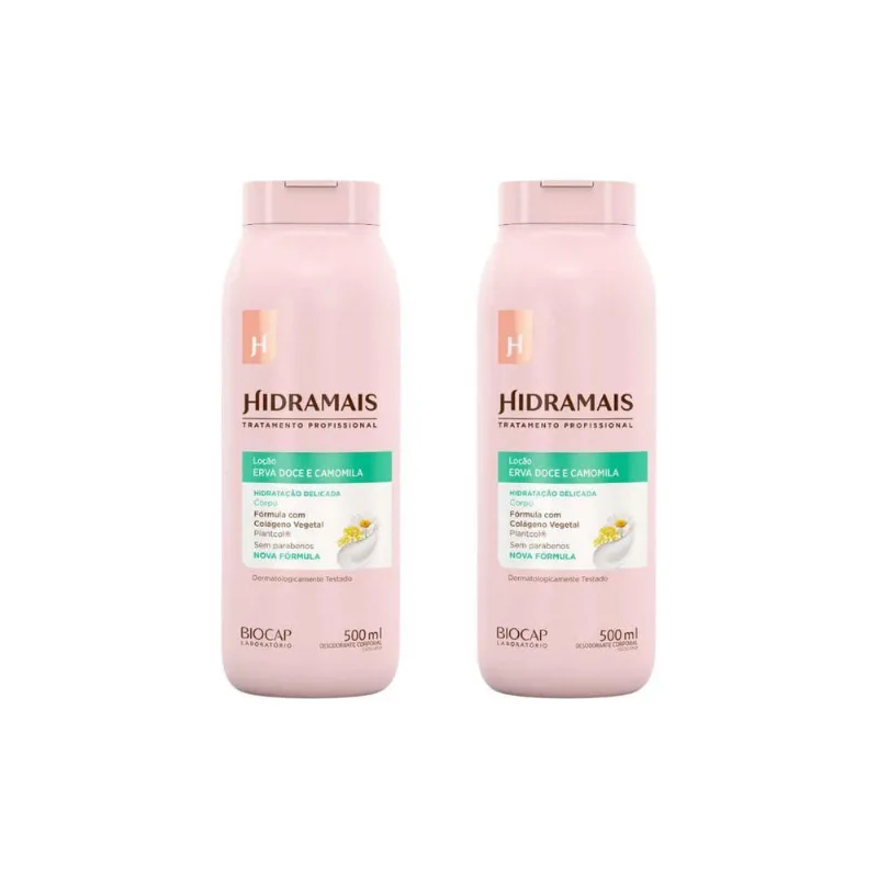 Hidratante Corporal Hidramais 500Ml Erva Doce Kit 2Un