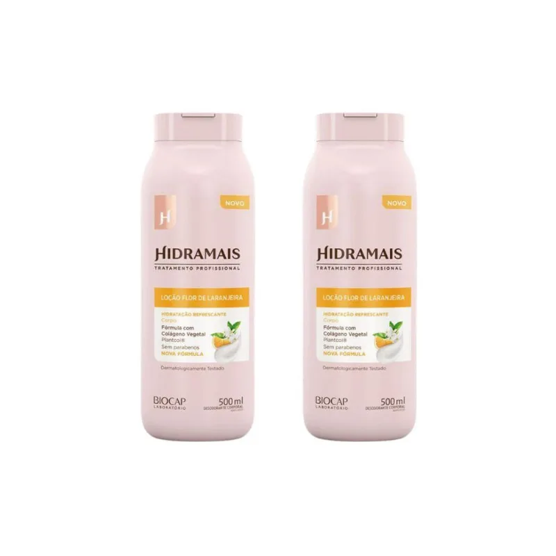 Hidratante Corporal Hidramais 500Ml Flor Laranja - Kit C/2Un