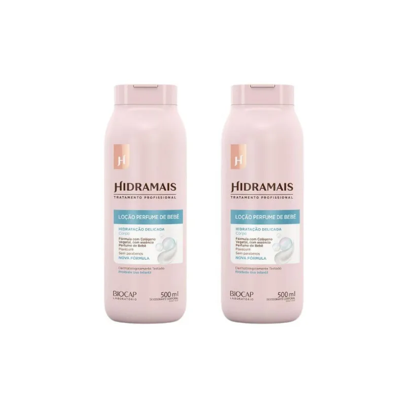 Hidratante Corporal Hidramais 500Ml Perfume De Bebe-Kit 2Un
