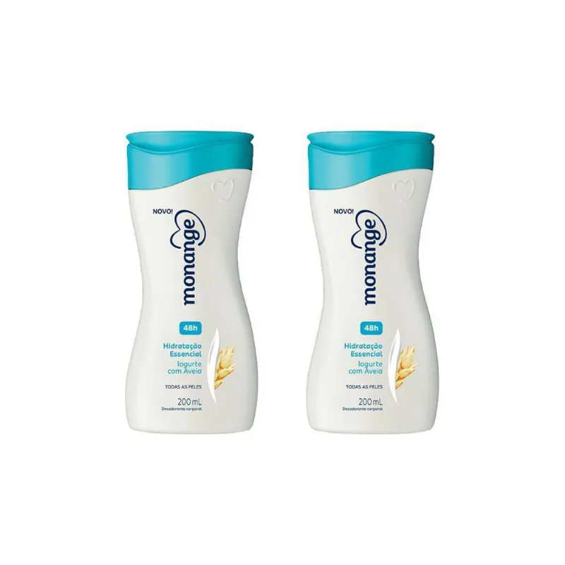 Hidratante Corporal Monange 200Ml Iogurte Aveia-Kit C/2Un
