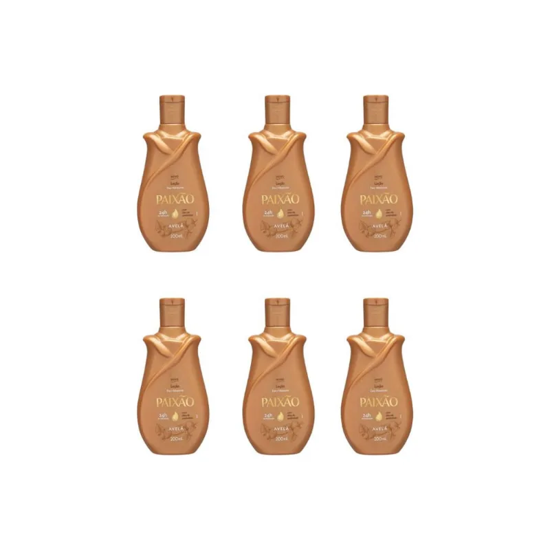 Hidratante Corporal Paixao 200ml Avela - Kit c/ 6un