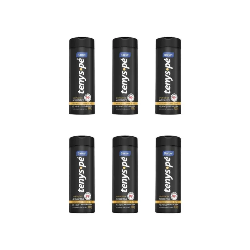 Talco Pes Tenys Pe Baruel Po 100G Sport Edition-Kit C/6Un