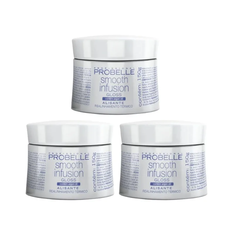 Botox Capilar Probelle Smooth Infusion 150G - Kit Com 3Un