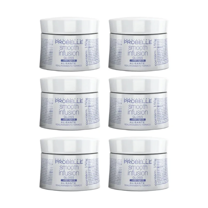 Botox Capilar Probelle Smooth Infusion 150g - Kit c/ 6un