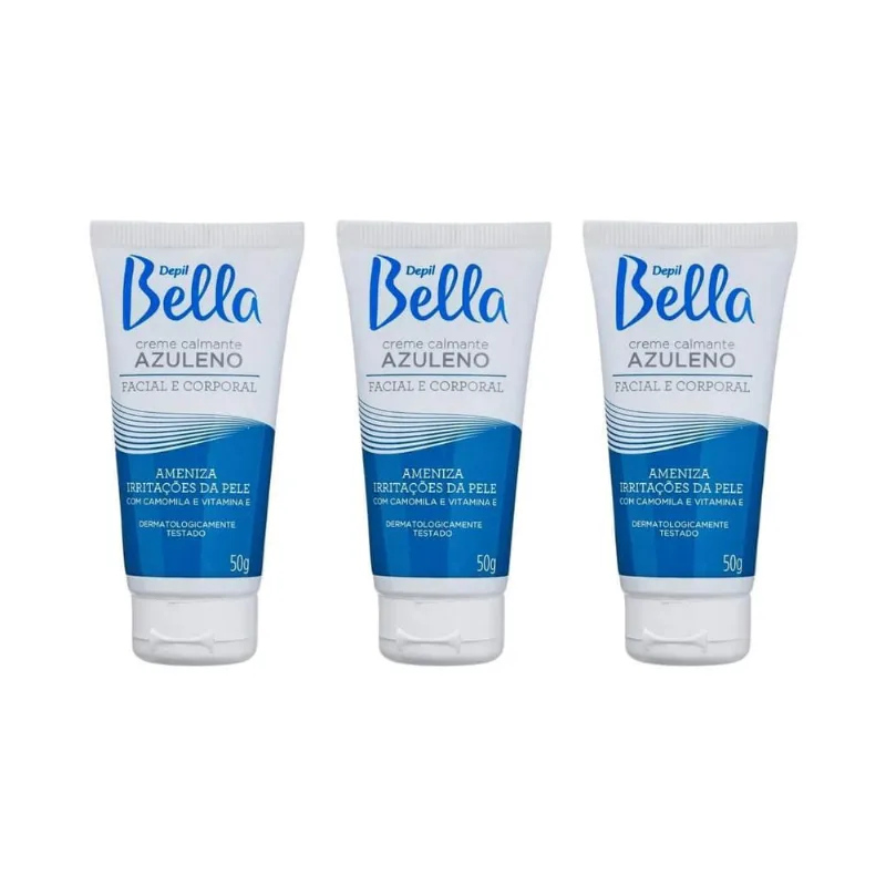 Creme Calmante Depil Bella Facial E Corporal Azuleno 50G-3Un