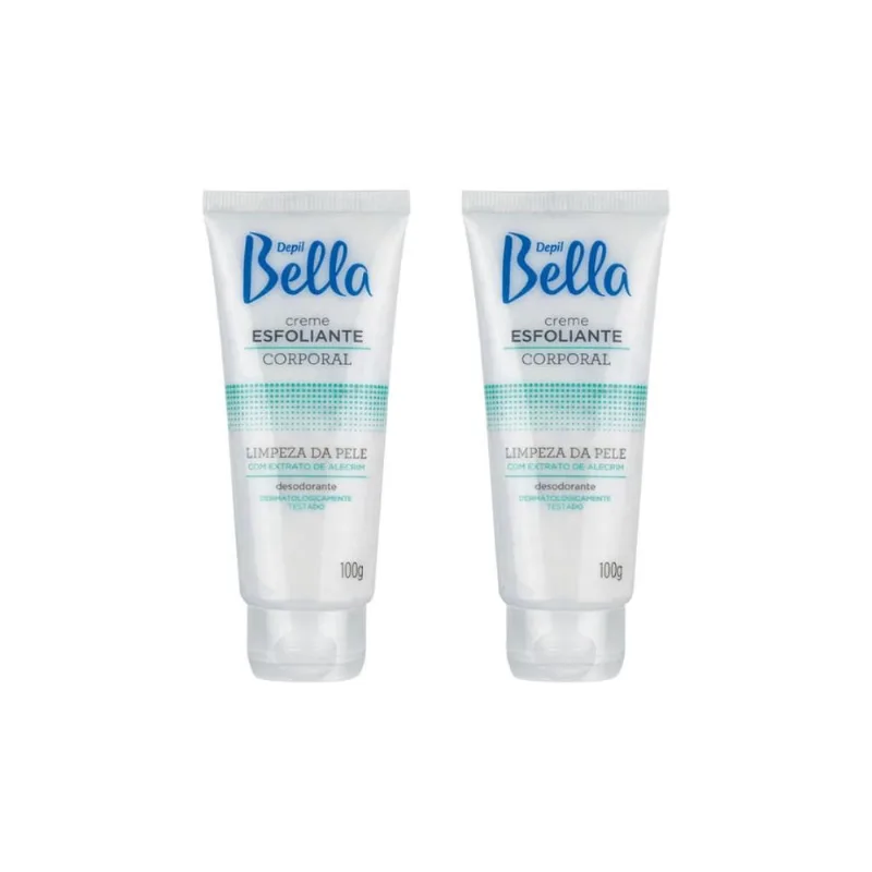 Creme Esfoliante Corporal Depil Bella Alecrim 100G-Kit C/2Un