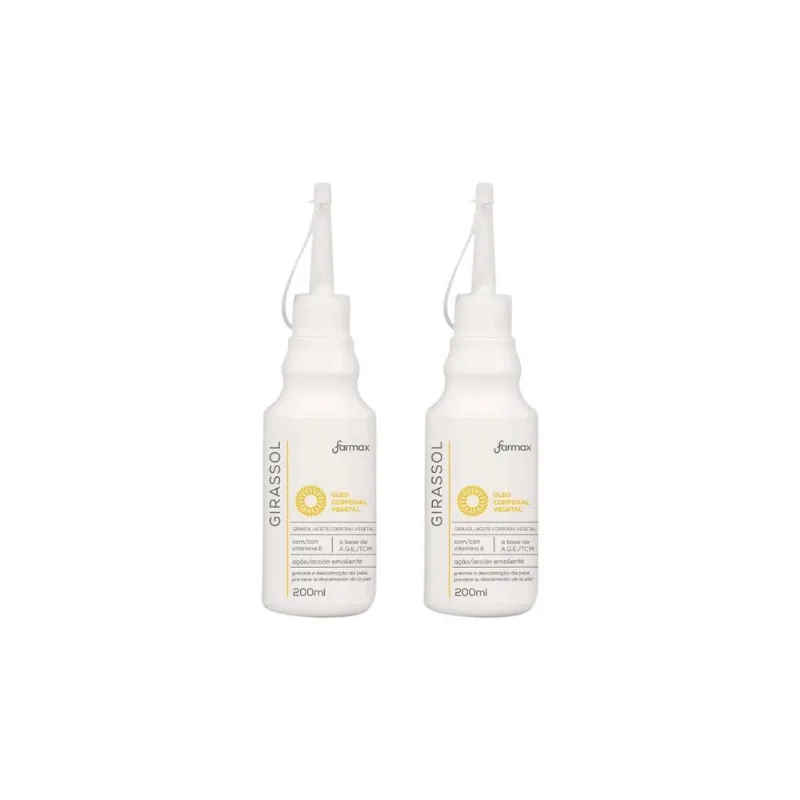 Oleo Corporal Farmax 200Ml Corpo Giras Puro Aplic-Kit C/2Un