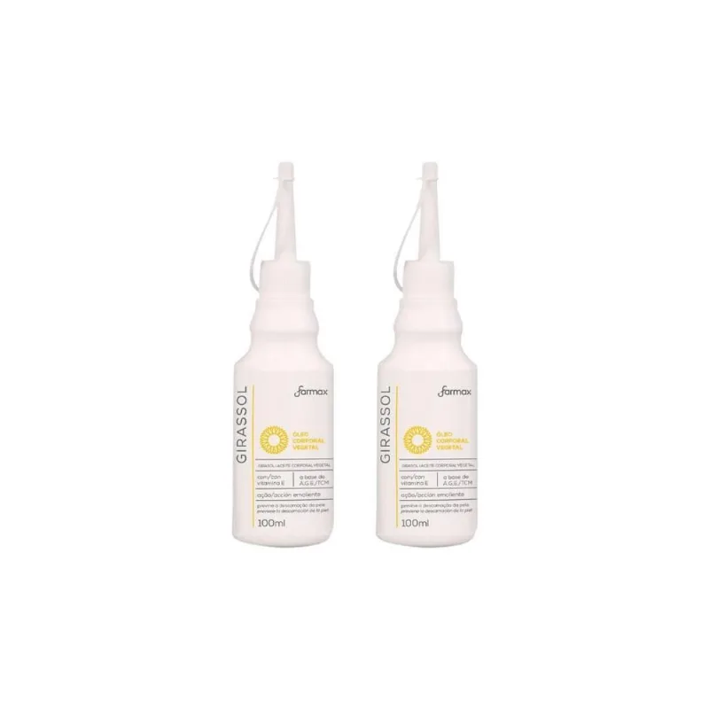 Oleo Corporal Farmax Corpo Giras Puro Aplic 100Ml-Kit C/2Un