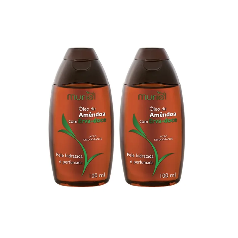 Oleo Corporal Muriel 100ml Amendoas Com Erva Doce- Kit C/2un