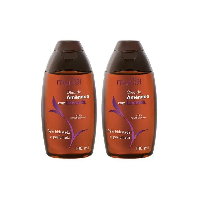 Oleo Corporal Muriel 100Ml Amendoas Com Lavanda - Kit 2Un