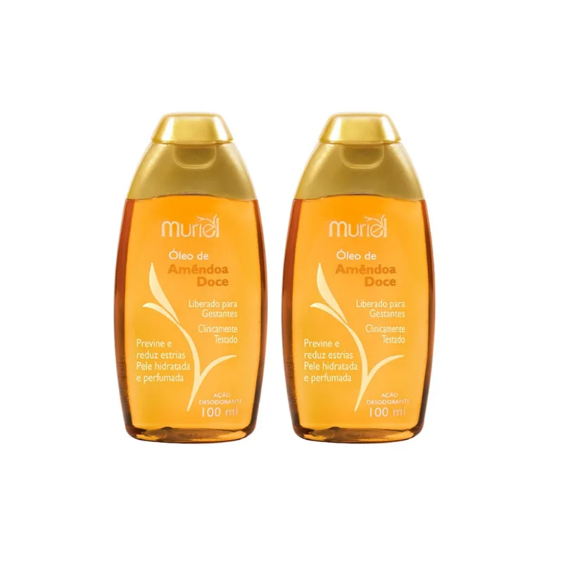 Oleo Corporal Muriel 100ml Amendoas Doce - Kit c/ 2un