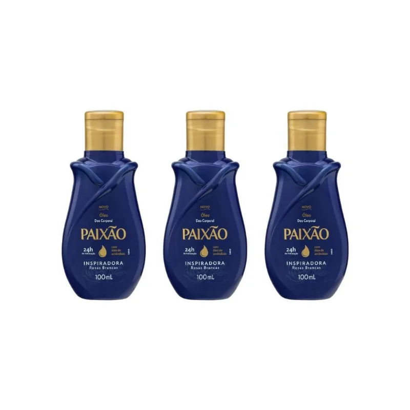 Oleo Corporal Paixao 100Ml Inspiradora-Kit C/3Un
