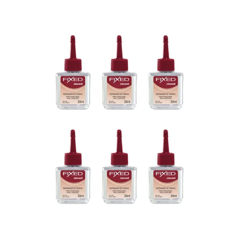 Reparador De Pontas Fixed Jaborandi 30ml-Kit C/6un
