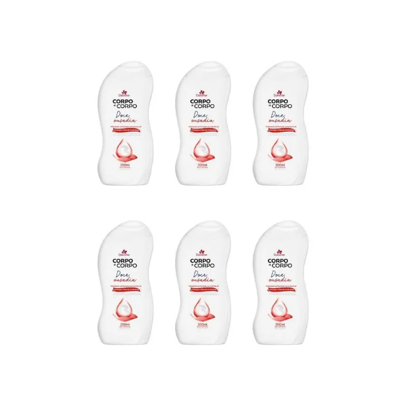 Hidratante Corp Davene Corpo A Corpo 200Ml Ousadia-Kit C/6Un