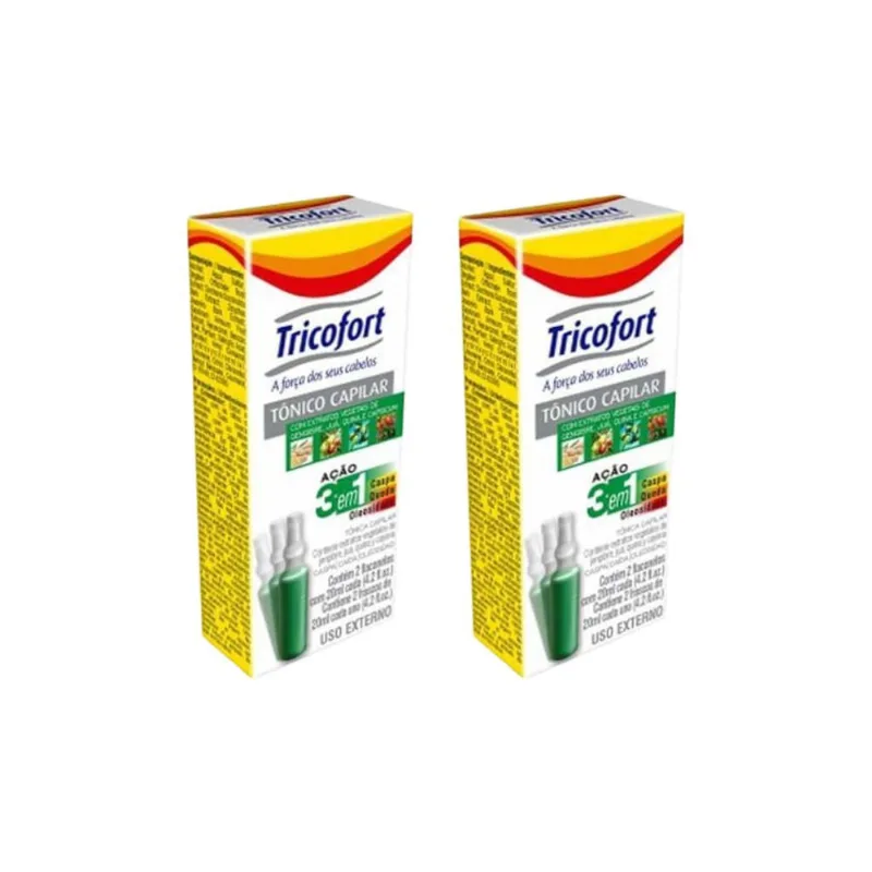 Tonico Capilar Tricofort Com 2un - Kit c/ 2un