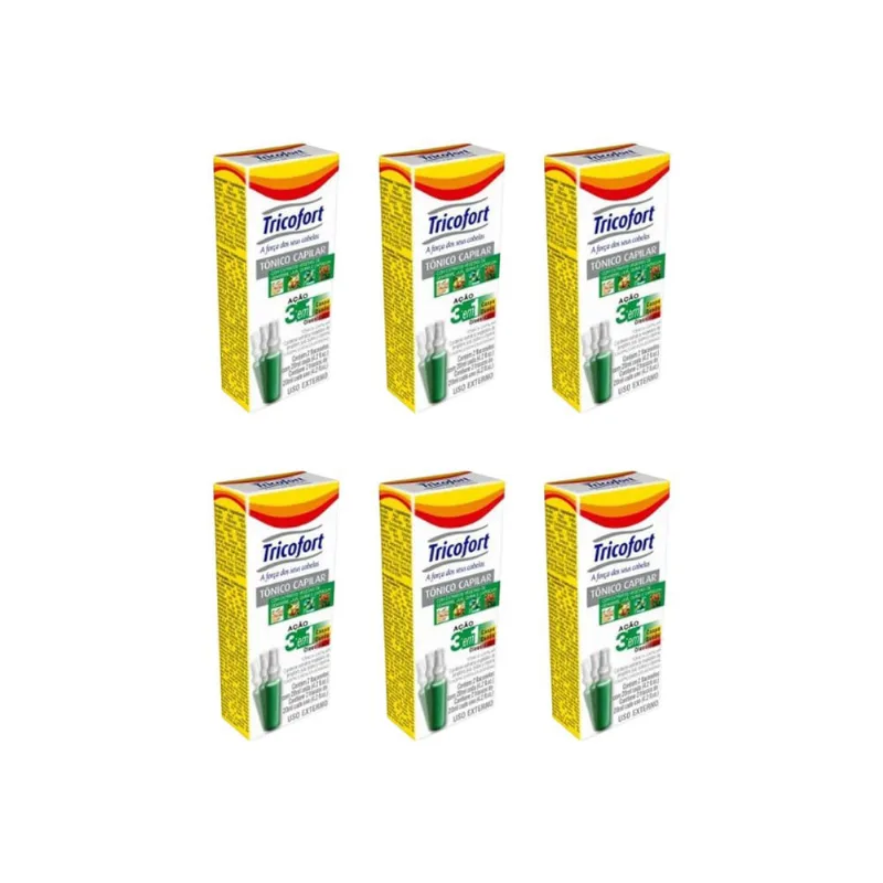 Tonico Capilar Tricofort Com 2un - Kit c/ 6un