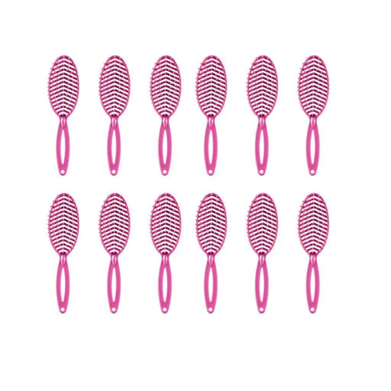 Escova De Cabelo Darma 302 Rigida Oval Desemb - Kit Com 12Un