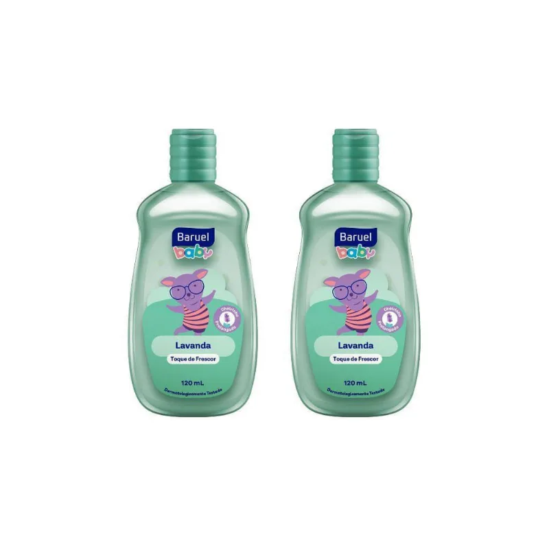 Colonia Baruel Baby Lavanda 120Ml - Kit Com 2Un