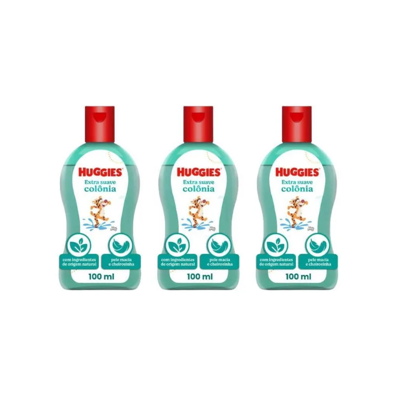 Colonia Huggies 100Ml-Kit C/3Un