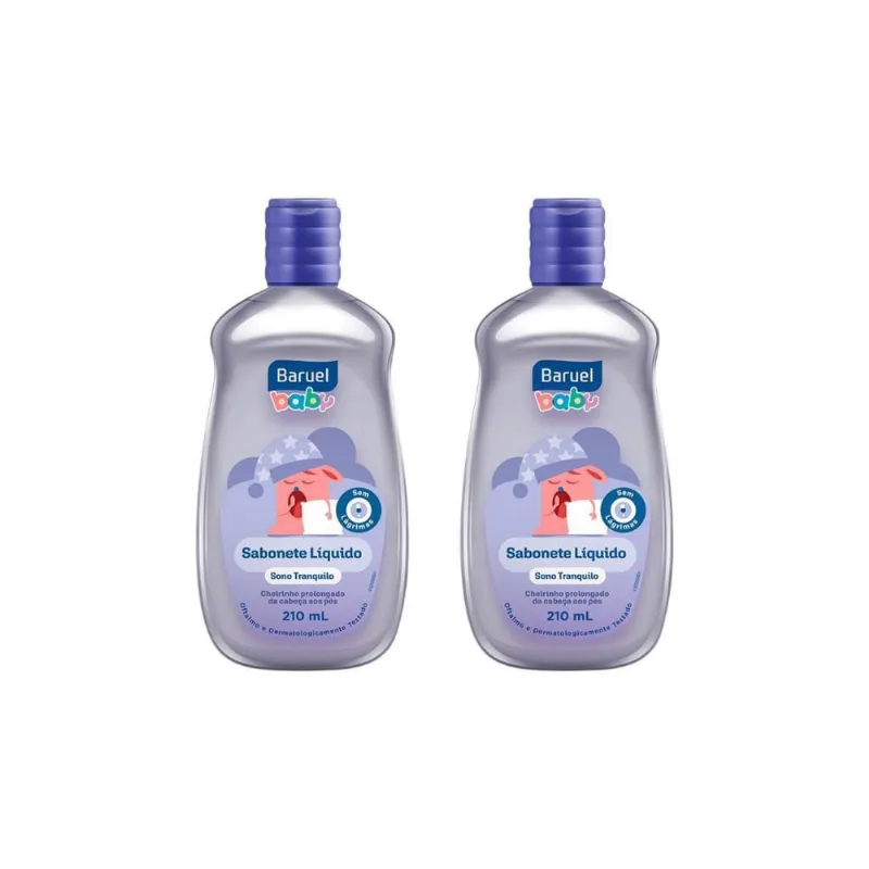 Sabonete Liquido Baruel Baby 210Ml Sono Tranquilo-Kit C/2Un