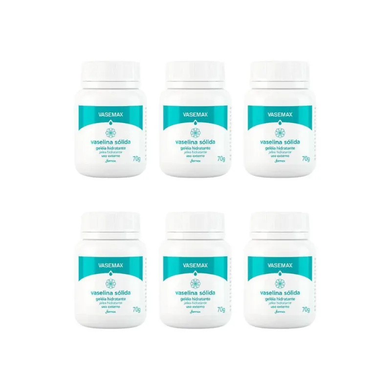 Vaselina Farmax 70G Geleia - Kit Com 6Un