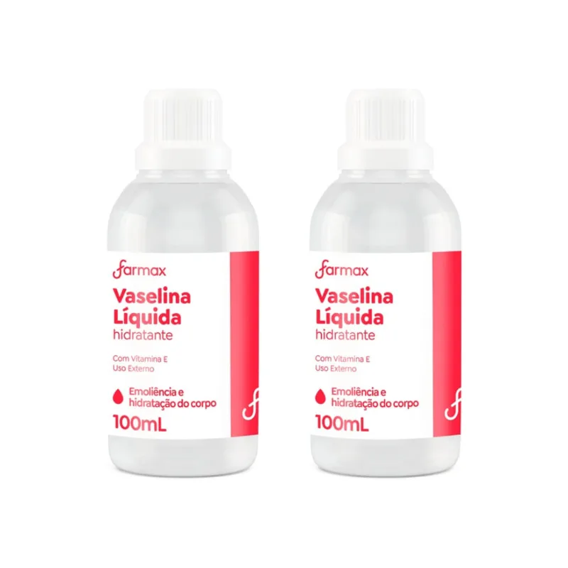 Vaselina Farmax Líquida 100ml - Kit c/ 2un