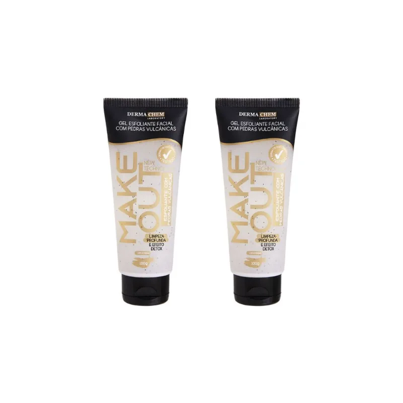 Gel Facial Dermachem Esfolia Make Out Pedra Vul 100g-Kit 2un