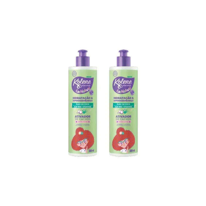 Ativador De Cachos Kolene Cachinhos 300Ml-Kit C/2Un