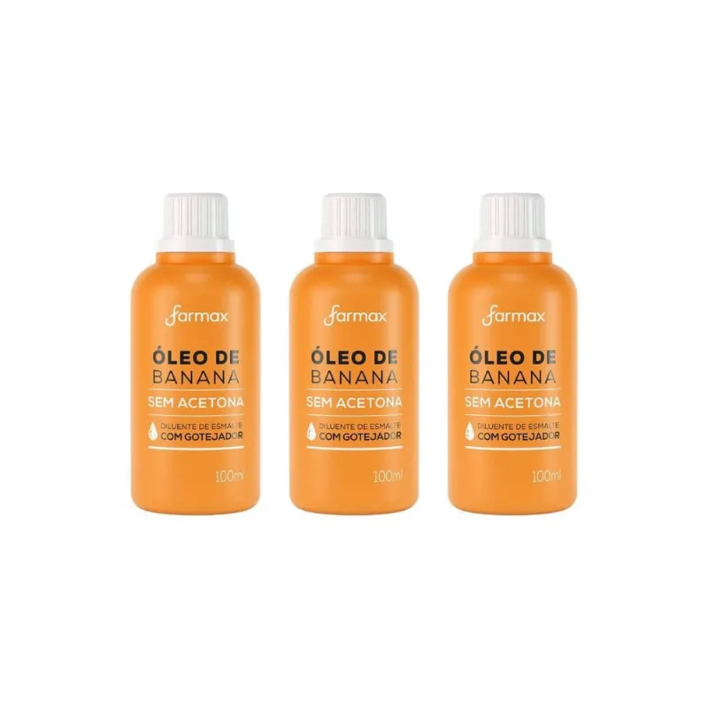 Oleo De Banana Farmax 100Ml-Kit C/3Un