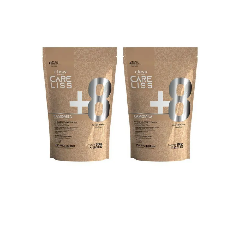 Po Descolorante Care Liss Camomila 300G - Kit 2Un