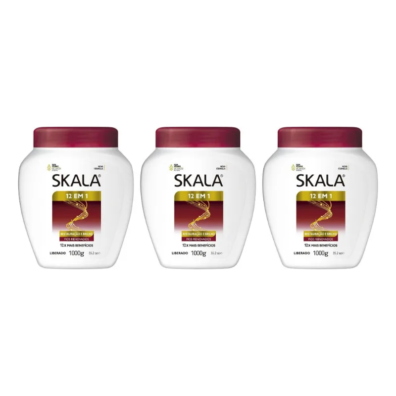 Creme Skala 1kg 12 em 1-Kit C/3un
