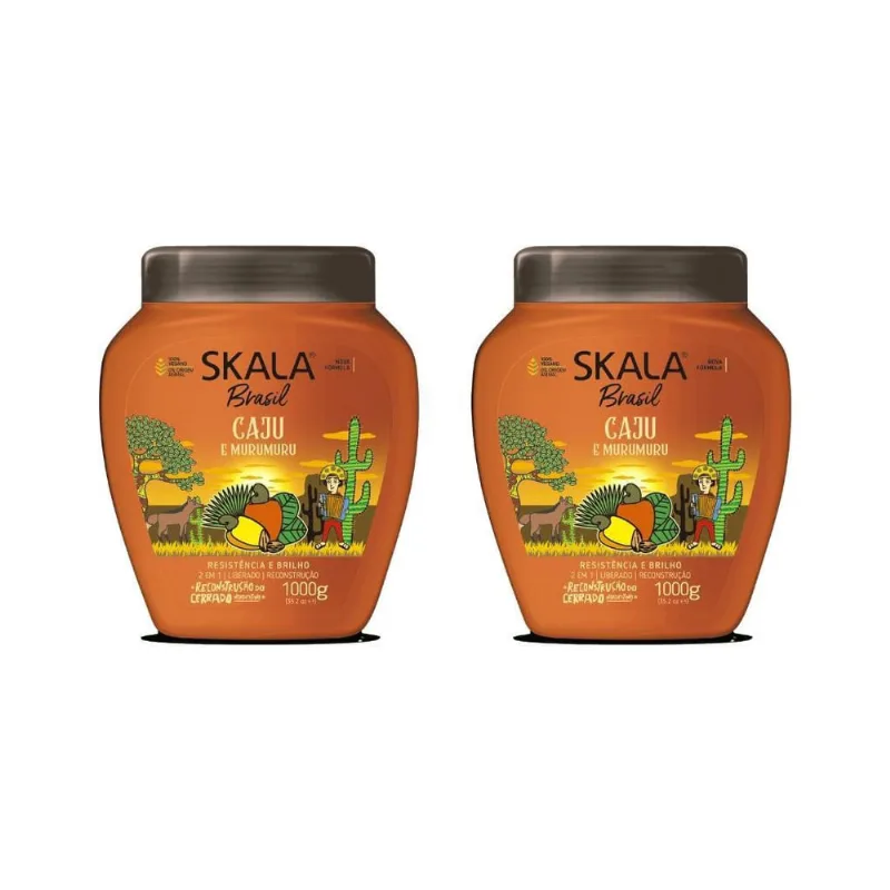 Creme Skala 1Kg Caju E Murumuru-Kit C/2Un