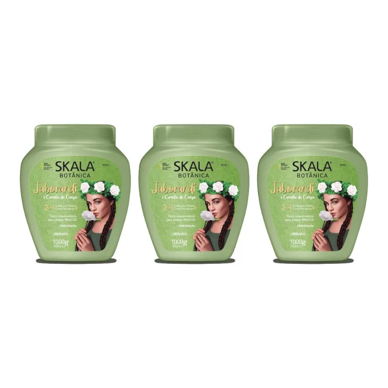 Creme Skala 1kg Jaborandi-Kit C/3un