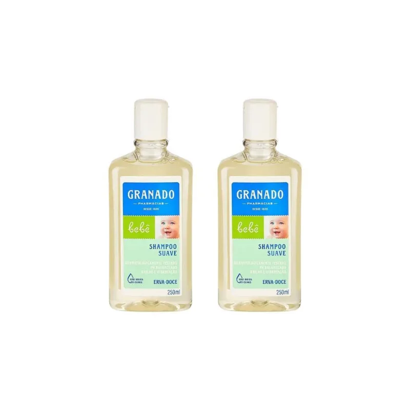 Shampoo Granado Bebe 250Ml Erva Doce-Kit C/2Un