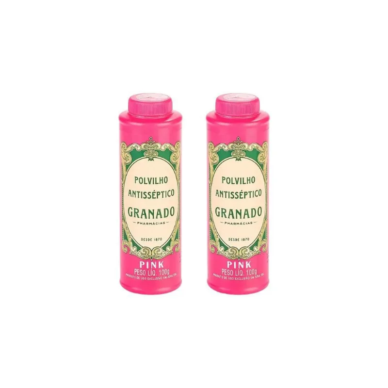Talco Pes Granado 100G Pink-Kit C/2Un