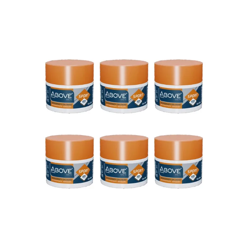 Desodorante Creme Above Sport 50g-Kit C/6un