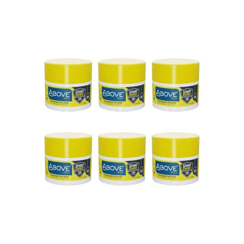 Desodorante Creme Above Sport Energy 50G-Kit C/6Un