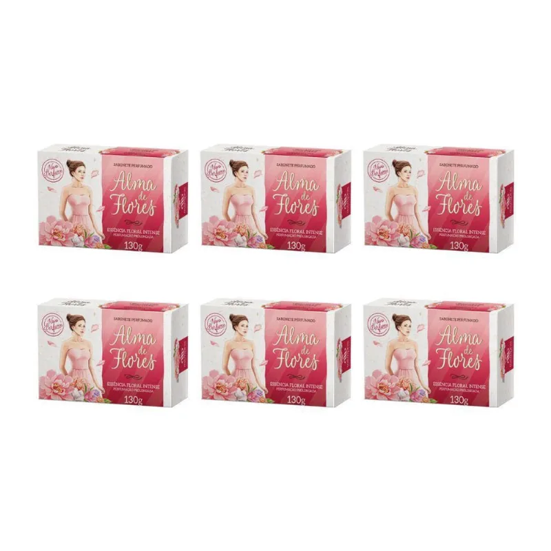 Sabonete Alma De Flores 130G Floral Intense-Kit C/6Un