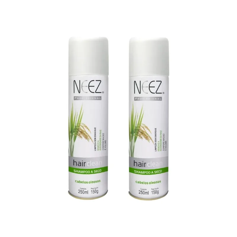 Shampoo a Seco Neez Cabelos Oleosos 250ml - Kit c/ 2un