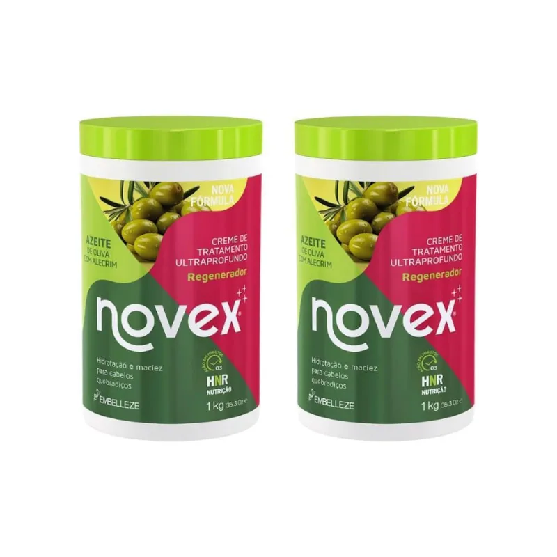 Creme De Tratamento Novex 1Kg Azeite De Oliva/Alecrim - 2Un