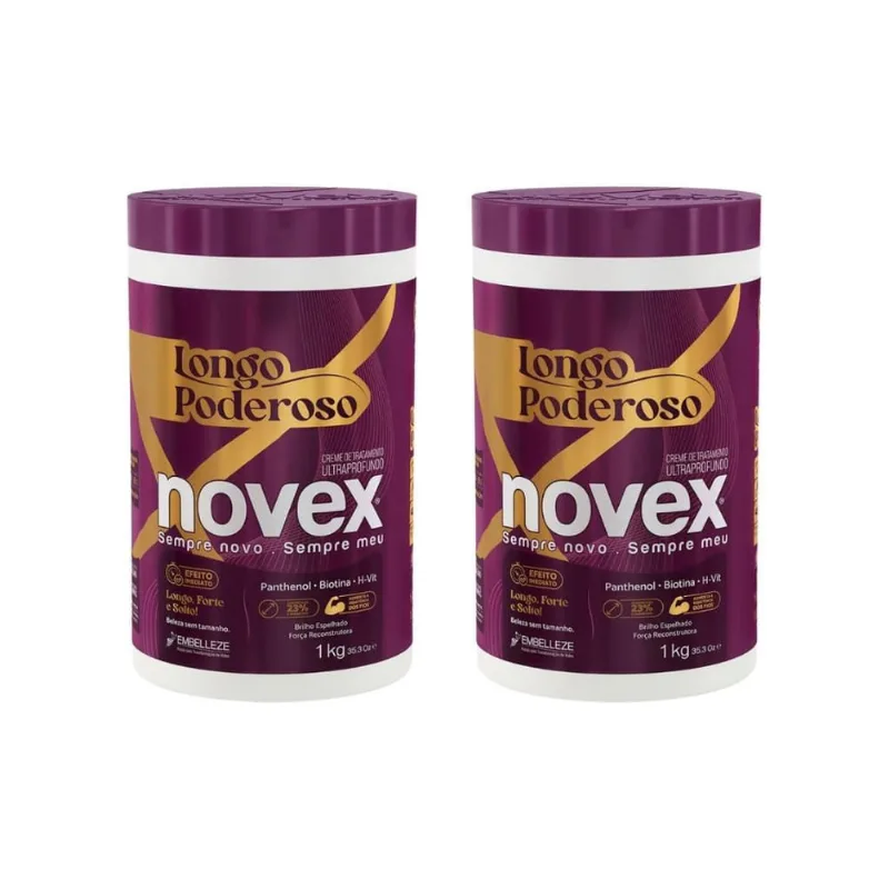 Creme De Tratamento Novex 1Kg Longo Poderoso - Kit Com 2Un
