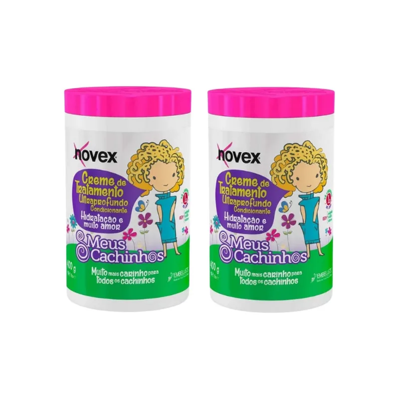 Creme de Tratamento Novex 400g Meus Cachinhos - Kit c/ 2un