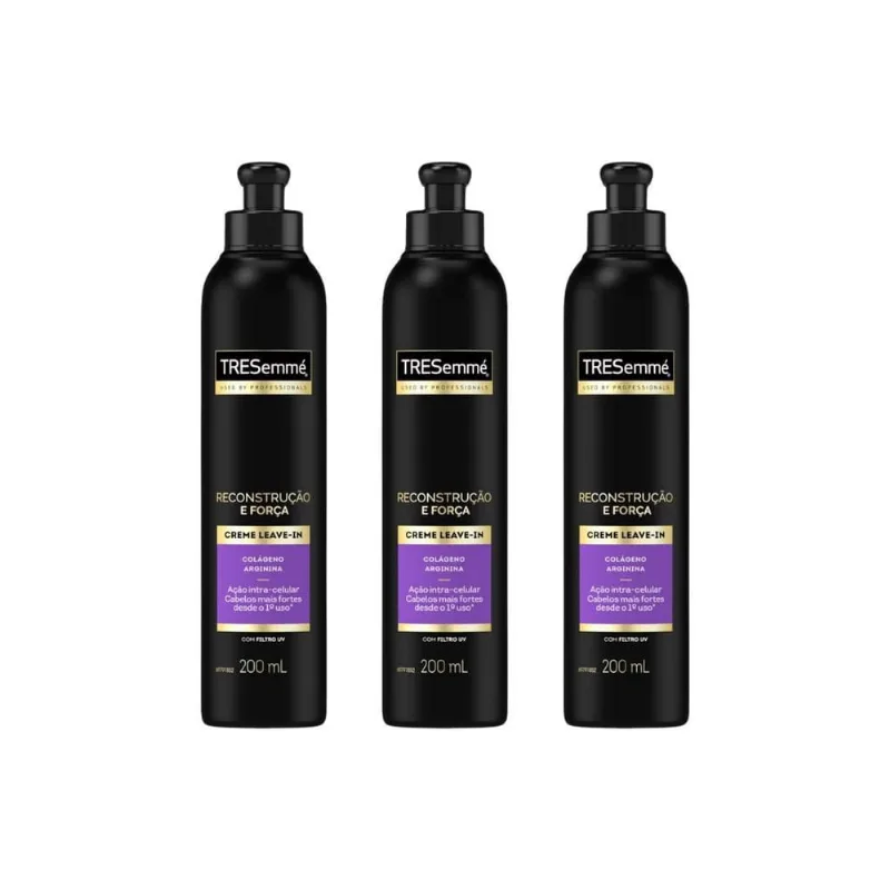 Creme Para Pentear Leave-In Tresemme Reconst Força 200Ml-3Un