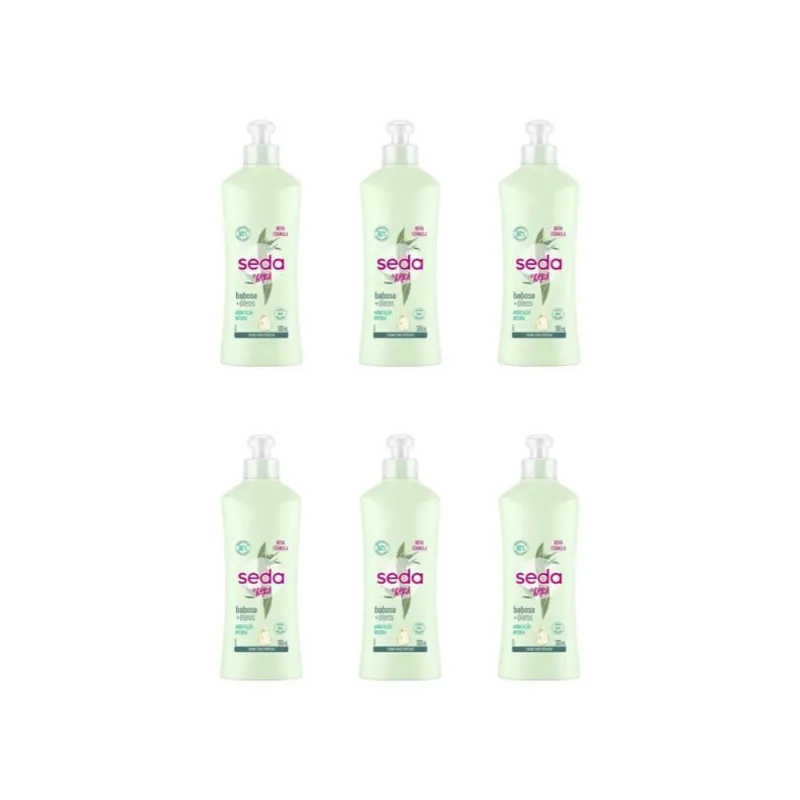 Creme Para Pentear Seda 300Ml Babosa Oleos-Kit C/6Un