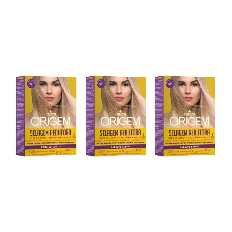 Kit Selagem/Redutora Origem Loiros - Kit Com 3Un