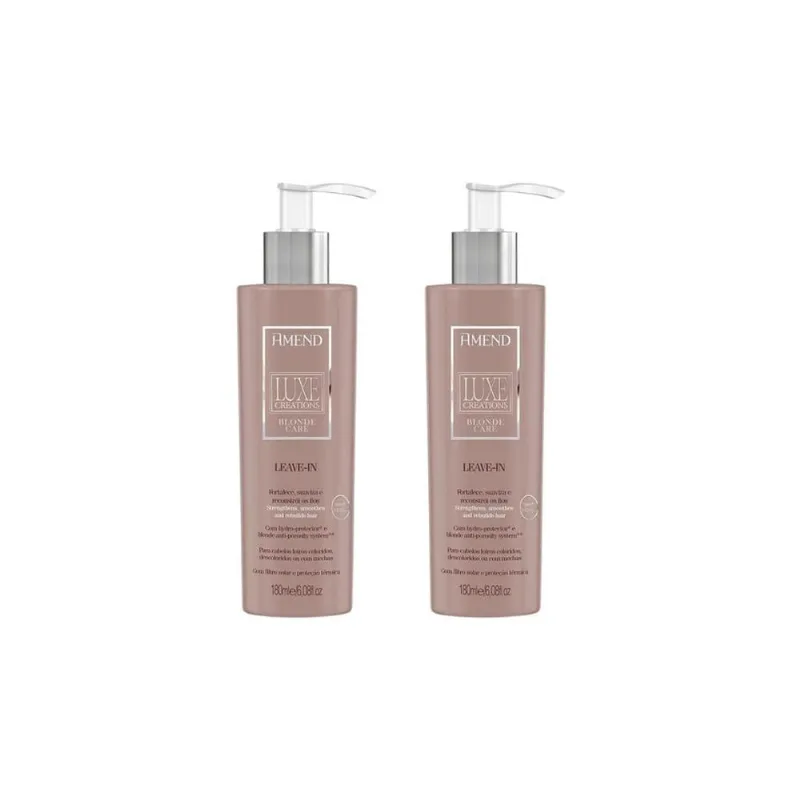 Leave-In Amend Luxe Creations Blonde Care 180Ml-Kit C/2Un