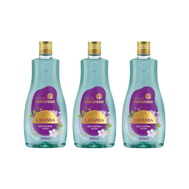 Colonia Cia Da Natureza Lavanda 300Ml - Kit Com 3Un